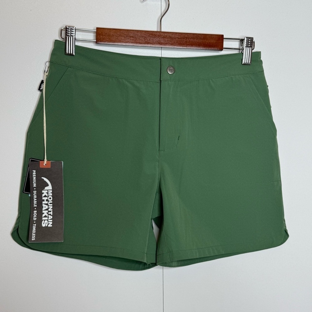 Mountain Khakis Green Lagoon Trail Shorts Classic Fit- Size 4 NWT - Picture 3 of 16